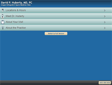 Tablet Screenshot of davidhubertymd.com